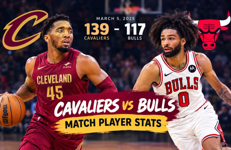 Cleveland Cavaliers vs Chicago Bulls Match Player Stats