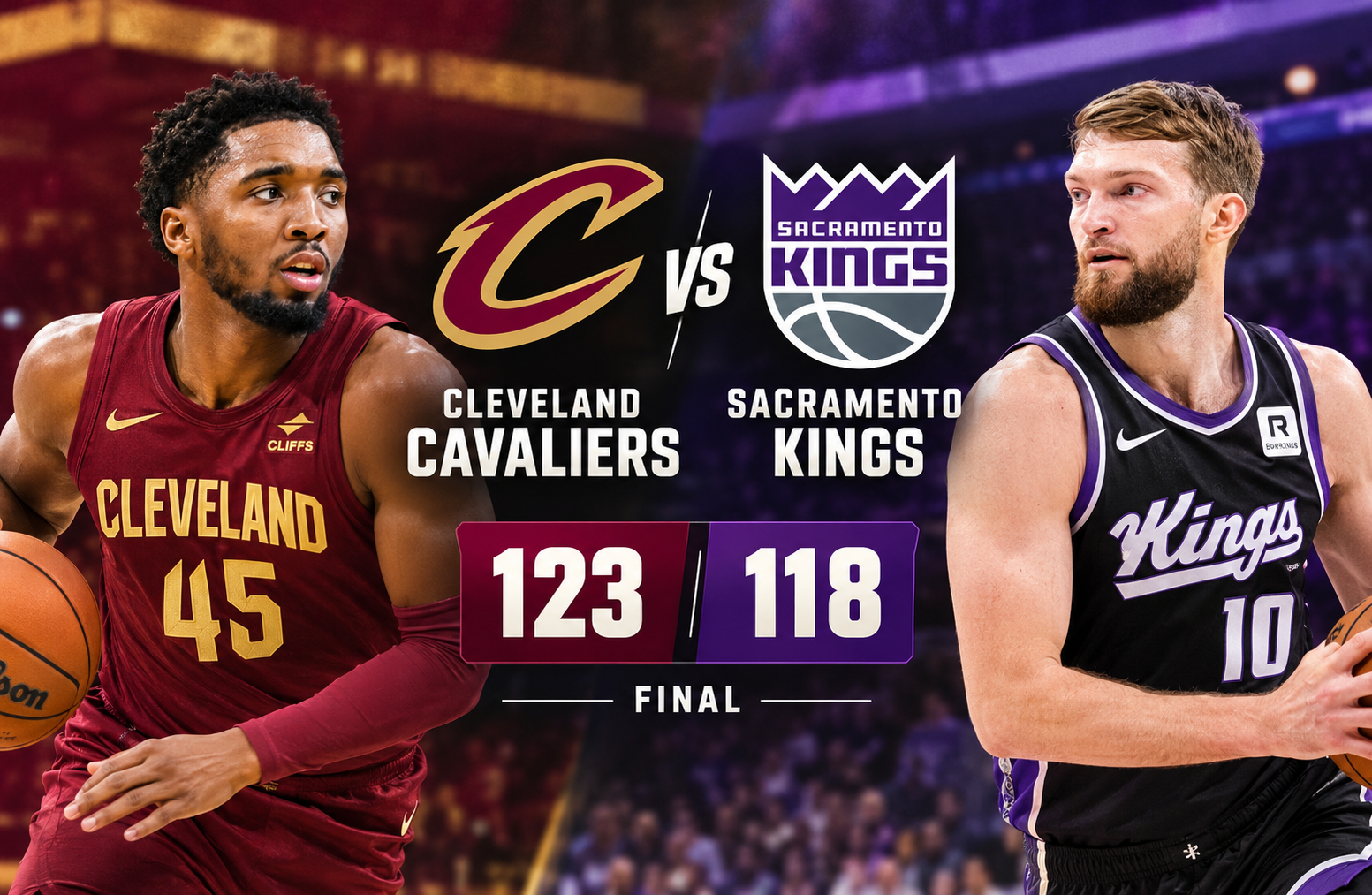 Cleveland Cavaliers vs Sacramento Kings Match Player Stats