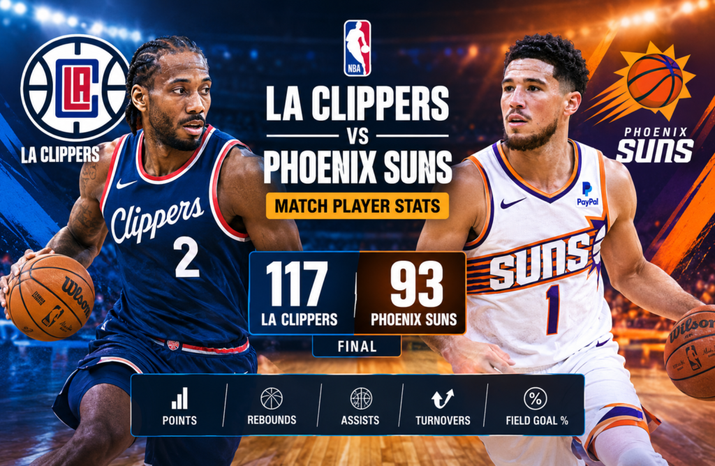 LA Clippers vs Phoenix Suns Match Player Stats
