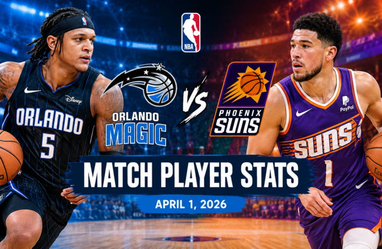 Orlando Magic vs Phoenix Suns Match Player Stats
