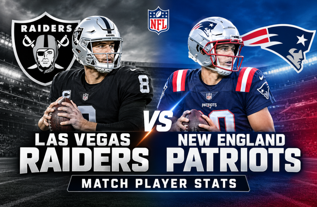 Las Vegas Raiders vs New England Patriots Match Player Stats