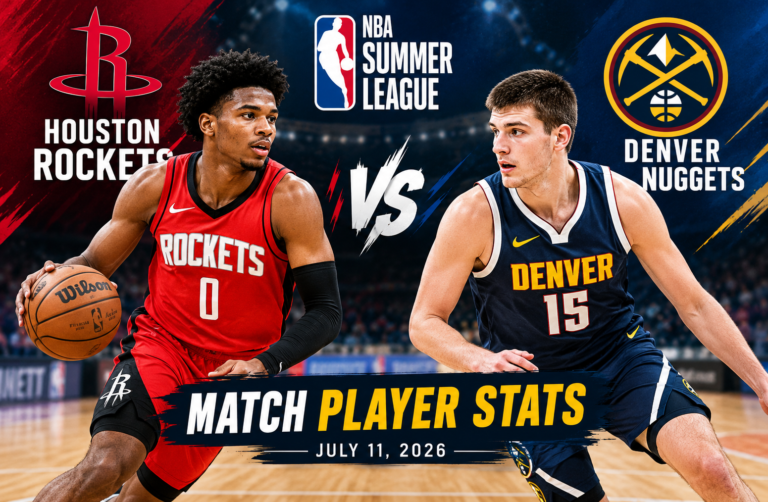 houston rockets vs denver nuggets match player stats
