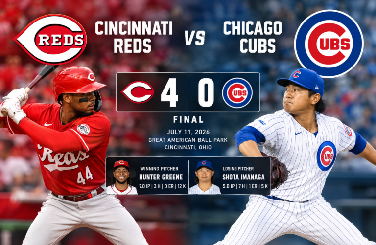 Cincinnati Reds vs Chicago Cubs Match Player Stats