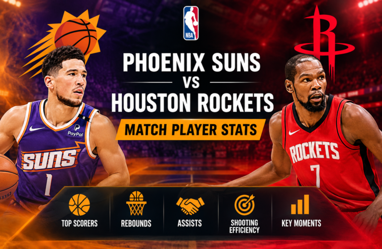 Phoenix Suns vs Houston Rockets Match Player Stats
