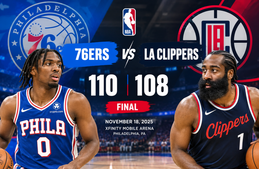 76ers vs la clippers match player stats