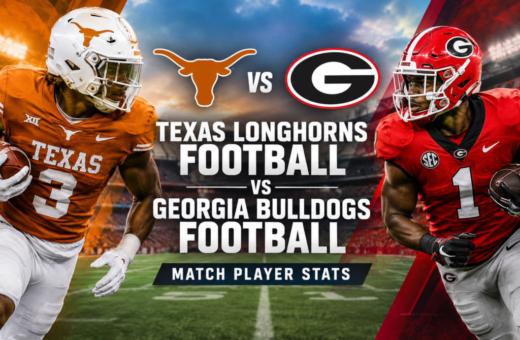 texas longhorns football vs georgia bulldogs football match player stats