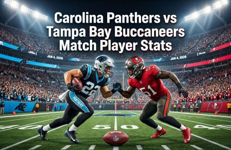 Carolina Panthers vs Tampa Bay Buccaneers Match Player Stats