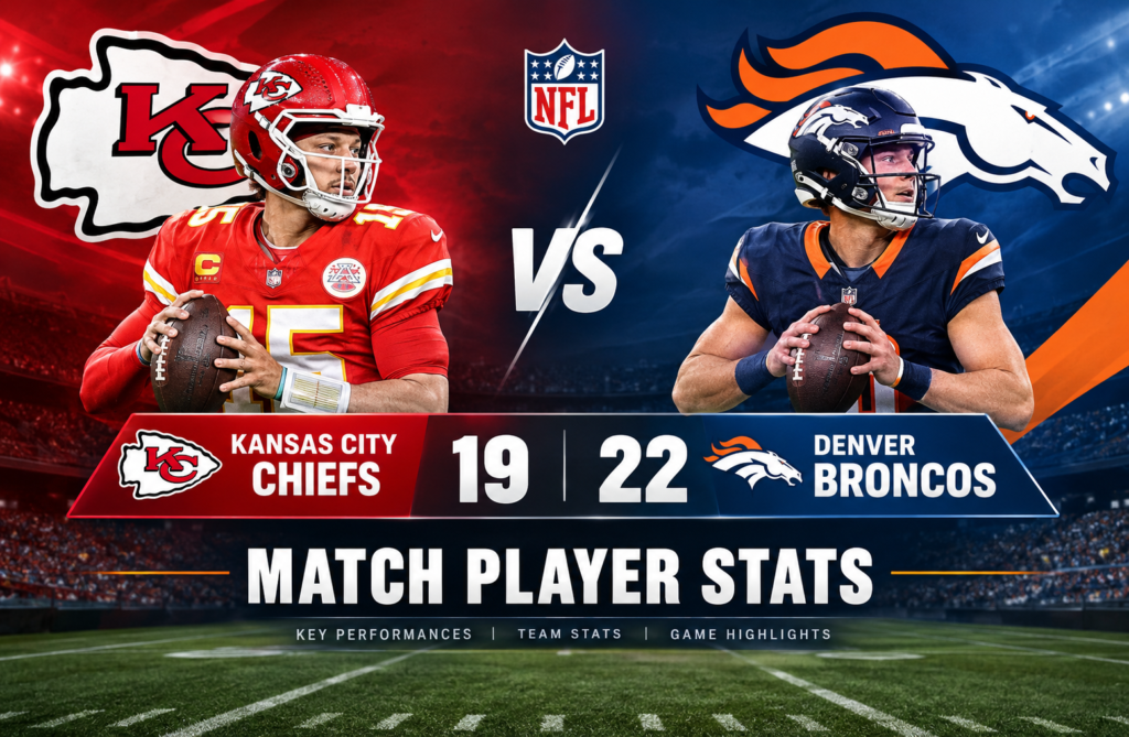 Kansas City Chiefs vs Denver Broncos Match Player Stats