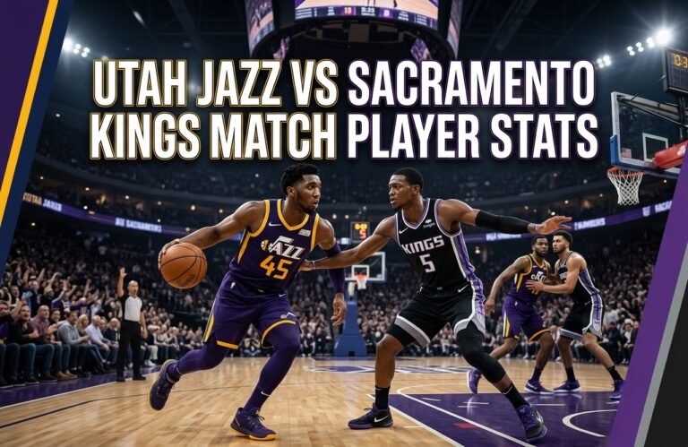Utah Jazz vs Sacramento Kings Match Player Stats