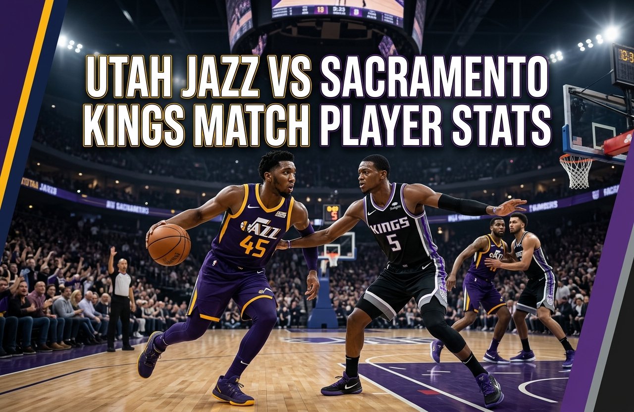 Utah Jazz vs Sacramento Kings Match Player Stats