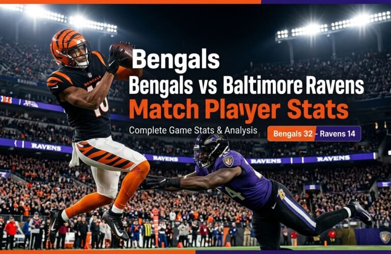 Bengals vs Baltimore Ravens Match Player Stats