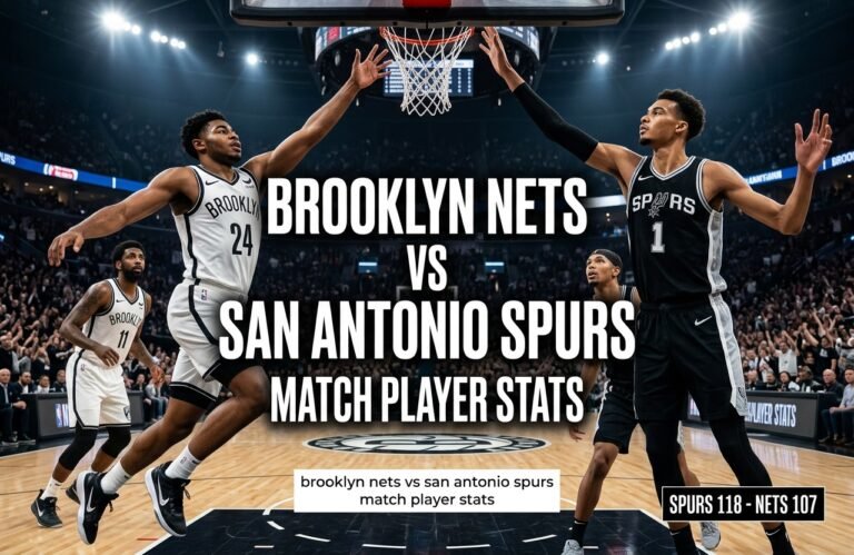 Brooklyn Nets vs San Antonio Spurs Match Player Stats